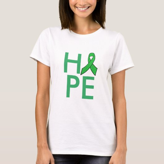"HOPE" ライム病啓発リボン Tシャツ (正面)