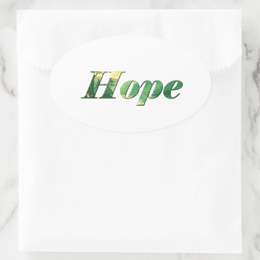 Hope. 楕円形シール (バッグ)