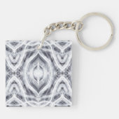Hope Abstract Black and White Watercolor Art キーホルダー (裏面)