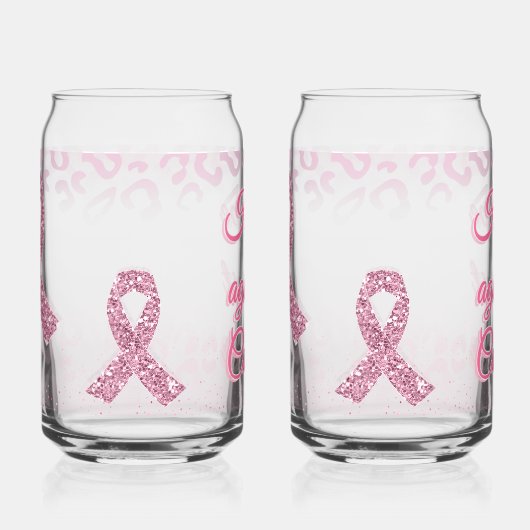 Hope Against Cancer Breast Awareness ガラス缶 (正面)