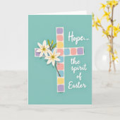 Hope And Easter Spring Card カード (黄色い花)