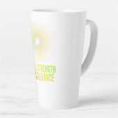 Hope and Strength Perseverance Digital Design MUG カフェラテマグ (右アングル)