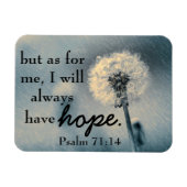 Hope bible verse Psalm 71:14 マグネット (横)