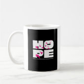 Hope & birds – typographie bold コーヒーマグカップ (左)