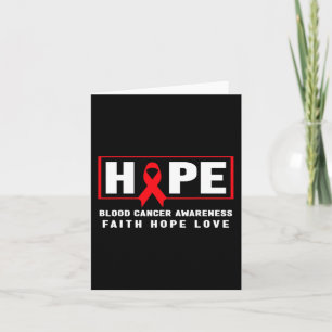 Hope Blood Cancer - Red Ribbon Blood Cancer Awaren カード