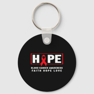 Hope Blood Cancer - Red Ribbon Blood Cancer Awaren キーホルダー