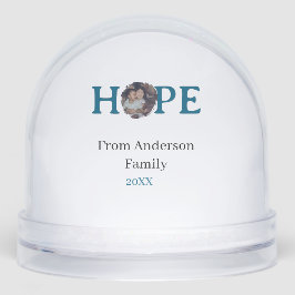 Hope blue holidays bold letter kids photo name yea