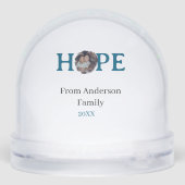 Hope blue holidays bold letter kids photo name yea (裏面)