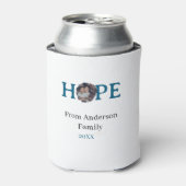 Hope blue holidays bold letter kids photo name yea 缶クーラー (缶正面)