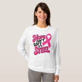 HOPE Breast Cancer Awareness Pink Ribbon Fighter Tシャツ (正面フル)