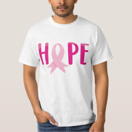 Hope Breast Cancer Awareness T-Shirt – Pink Ribbon Tシャツ