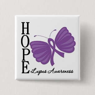 Hope Butterfly Lupus 缶バッジ