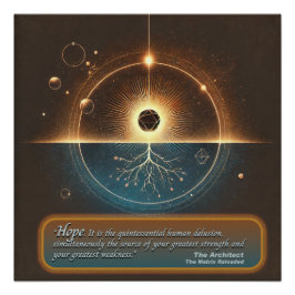 “Hope by The Architect” Glossy Poster ポスター