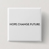 HOPE.CHANGE.FUTURE. 缶バッジ (正面)