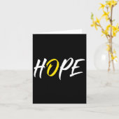 Hope Childhood Cancer Awareness Yellow Ribbon  カード (黄色い花)
