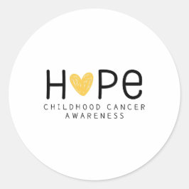 hope.childrenがん認識度。シールとラベル ラウンドシール