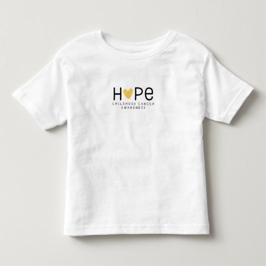 hope.childrenがん認識度。トドラーTシャツ トドラーTシャツ (正面)