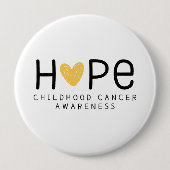 hope.childrenがん認識度。ボタン 缶バッジ (正面)
