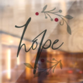 Hope Christmas Window or Wall Cling ウィンドウサイン (シート2)