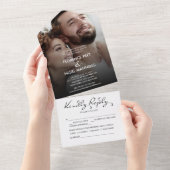 Hope Dream Photo 結婚's オールインワン招待状 (貼ってはがせる)