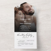 Hope Dream Photo 結婚's オールインワン招待状 (内側)