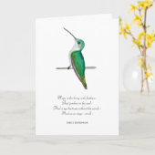 Hope Emily Dickinsonありがとう カード (黄色い花)