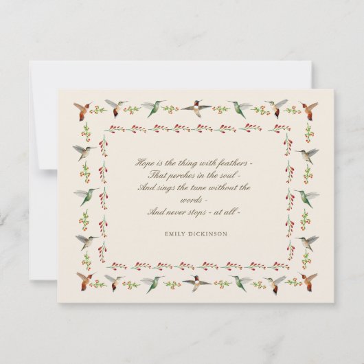 Hope Emily Dickinson  ノートカード (正面)