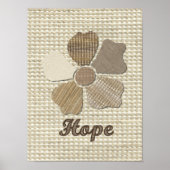 Hope Fabric Flower Collage ポスター (正面)