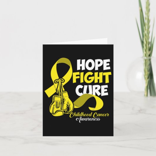 Hope Fight Cure Childhood Cancer Awareness  カード (正面)