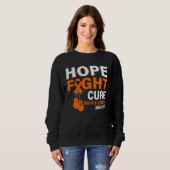 Hope Fight Cure MS Awareness Multiple Sclerosis MS スウェットシャツ (正面フル)