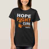 Hope Fight Cure MS Awareness Multiple Sclerosis MS Tシャツ (正面)