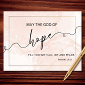 Hope-Filled Blessings – Romans 15 13 Scripture  ポストカード