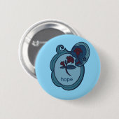 Hope Floral NatureInspired Button 缶バッジ (正面&裏面)