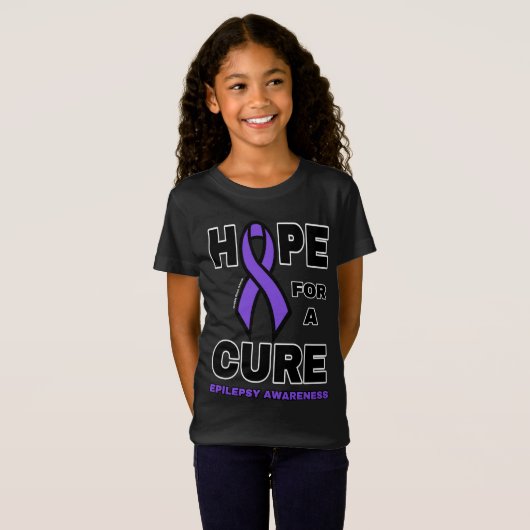 Hope for a Cure...てんかんTシャツ Tシャツ (正面フル)