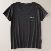 Hope for a Cure/Rupt Ribbon...C Diff プラスサイズTシャツ (デザイン正面)