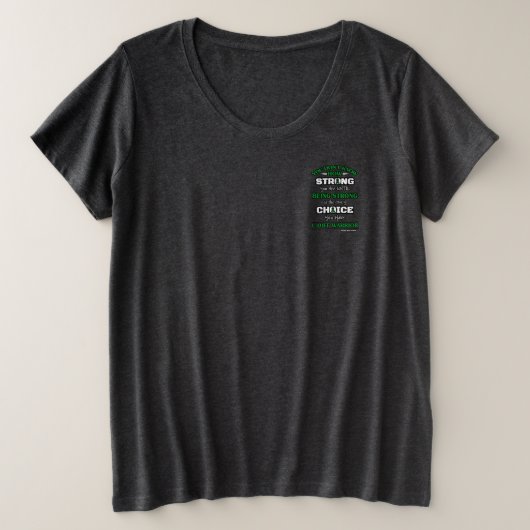 Hope for a Cure/Rupt Ribbon...C Diff プラスサイズTシャツ (デザイン正面)