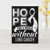 Hope For A World Without Lung Cancer カード (黄色い花)