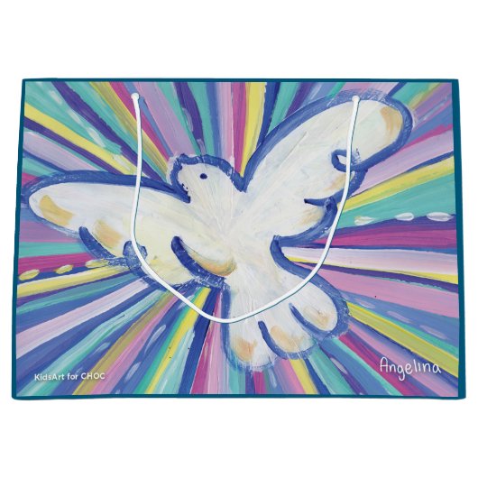 Hope for Tomorrow - KidsArt for CHOC ラージペーパーバッグ (正面)