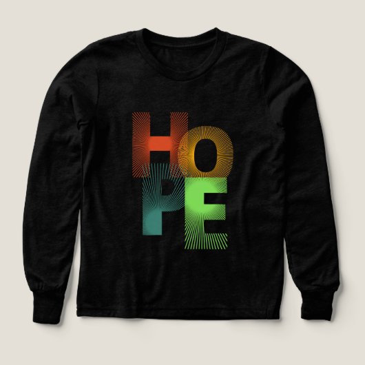 HOPE Geometric Typography - Tshirt (デザイン正面)