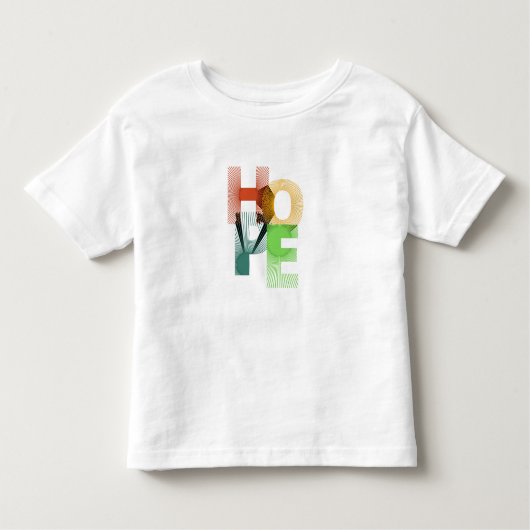 HOPE Geometric Typography - Tshirt トドラーTシャツ (正面)
