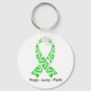 Hope Green Awareness Ribbon キーホルダー