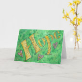 Hope Greetingカード カード (黄色い花)