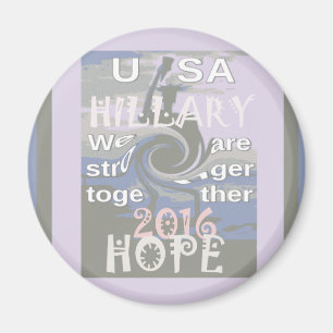 Hope Hillary USA私たちは一緒に強い マグネット
