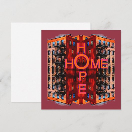 Hope Homeグリーティングカード (正面/裏面)