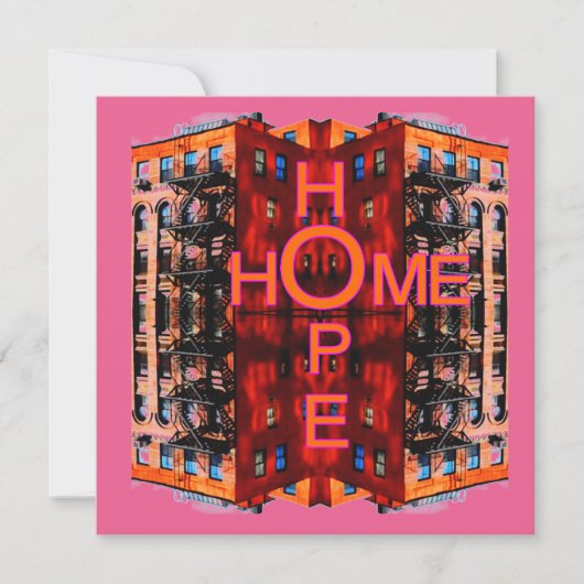 Hope Home Greeting Card (正面)