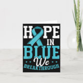 Hope In Blue We Breakthrough Prostate Cancer Aware カード (正面)