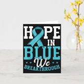 Hope In Blue We Breakthrough Prostate Cancer Aware カード (黄色い花)