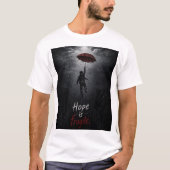 “Hope Is Fragile: Holding On While Everything Fall Tシャツ (正面)