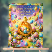 Hope is ready to hatch magical happy Easter chick  アクリルサイン (ニュートラル)