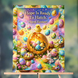 Hope is ready to hatch magical happy Easter chick  アクリルサイン